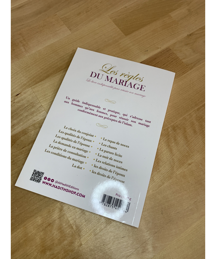 Livre : Les règles du mariage