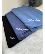 Hijab / Voile soie de medine bleu jeans